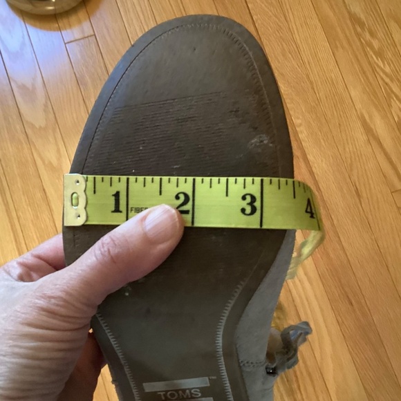 Toms Lunata booties, grey-beige, short boots, size 7 - Picture 9 of 13